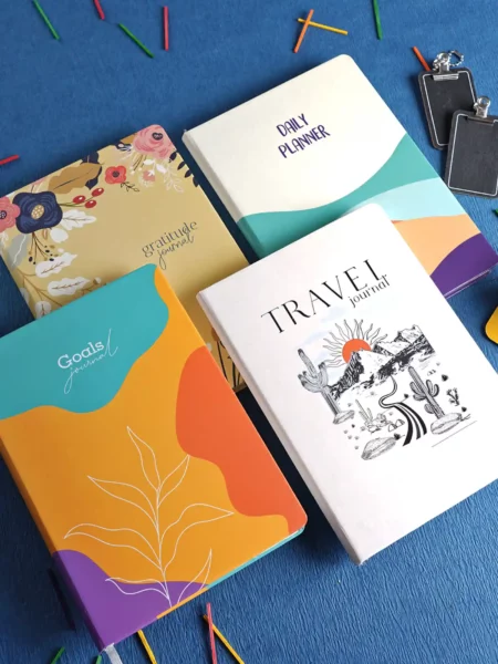 wellness journal bundle in a pack of 4 journals